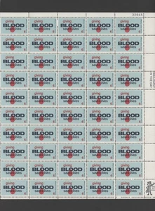 1971 US Scott #1425, 6c Blood Donor, Sheet of 50 MNH - Picture 1 of 1