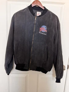 Vtg Planet Hollywood San Francisco Polyester Jacket Men's Med Embroidered  - Picture 1 of 14