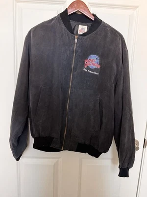 Vtg Planet Hollywood San Francisco Polyester Jacket Men's Med Embroidered  - Image 1 of 4