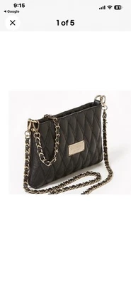 Valentino Milano Black Quilted Shoulder Bag; Crossbody Nwt - Image 1 of 4
