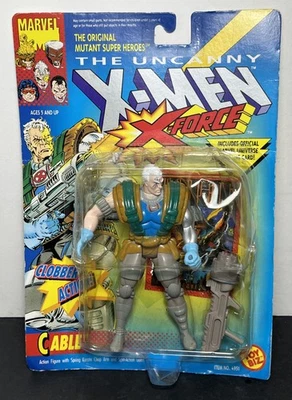 Marvel The Uncanny X-MEN X-Force Cable 5" Action Figure Toy Biz 1992 New Sealed - Image 1 of 4
