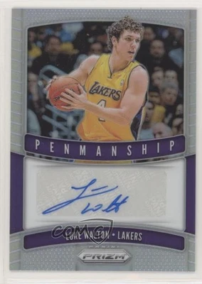 2019-20 Panini Prizm Penmanship Silver Prizm Luke Walton #PM-LWT Auto - Image 1 of 2