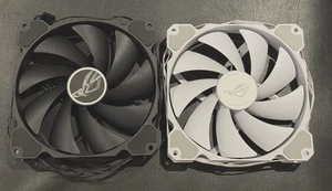 ROG HYPERION 140mm PWM 4-Pin Computer Case Fans Black White TC-14025-12HM-P - Picture 1 of 6