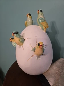 Hector Gonzalez Limited Edition Art Pottery Birds Hatching Sculpture 26/100 13" - Picture 1 of 16