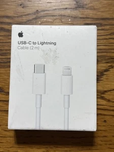 Câble USB-C vers Lightning d'origine Apple 2 m (blanc) A2441 MQGH2AM/A neuf/boîte ouverte - Photo 1 sur 4
