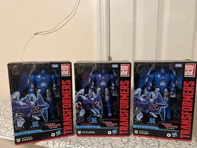 Lote Scourge Voyager Transformers Studio Series 86 Sweep X2 como nuevo en caja Foto 1 de 4