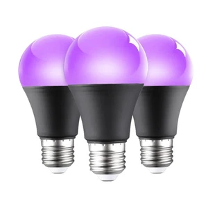 Aluminium UV Purple Bulb Home Decor 360 Glow 12W 85-265V E26/E27 - Picture 1 of 12