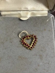 14 Karat Gold Filled Heart Charm - Picture 1 of 4
