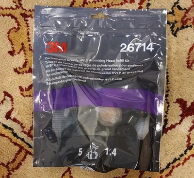 NEW - 3M 26714 Performance Gravity HVLP Atomizing Head Refill Kit 1.4 (Orange) - Image 1 of 2