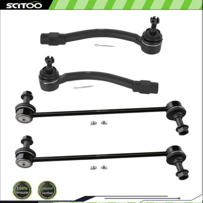 Barra estabilizadora de extremo de barra de amarre delantera 4 piezas para HYUNDAI ELANTRA CUPÉ 2013-2014 todos los modelos Foto 1 de 4