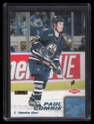 1999-00 Pacific Omega Ice Blue 89 Paul Comrie Rookie 39/75 - Image 1 of 2