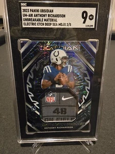 2023 Panini Obsidian Anthony Richardson Unbreakable Material Electric Etch Deep - Picture 1 of 2