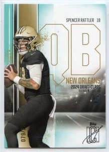 Tarjeta de novato 2024 Topps Signature Class TEAL - #154 - Spencer Rattler - Saints - Imagen 1 de 1