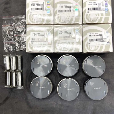Juego de 6 pistones y anillos STD para BMW 330i 530i X5 Z4 E46 E53 E60 11257506222 Foto 1 de 4
