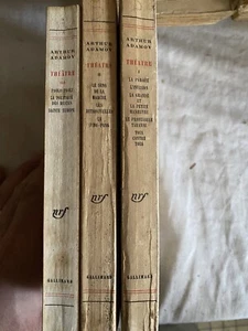 ARTHUR ADAMOV THÉÂTRE 1953 3 Volumes - Imagen 1 de 3