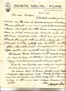CC868-FASCISMO-FIUME AUTOGRAFO ARTURO MARPICATI - Picture 1 of 3
