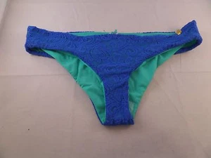 NWT Raisins Blue Crochet/lace BIkini Bottoms Size Large MSRP $38 - Picture 1 of 5