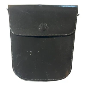 Schwarze Leder Handtasche Umhängetasche Schultertasche "GB" Vintage Made in Italy LESEN - Bild 1 von 14