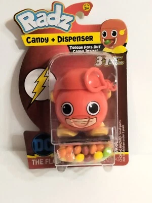 The Flash By Radz- Candy + Dispenser w/Mini-Poster & Candy Clip. Blue. Sealed - Image 1 of 4