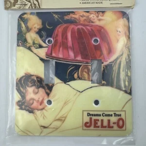 Metal Light Switch Plate Cover Dreams Come True Advertisement Vtg Style US - Picture 1 of 8