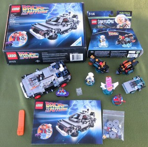 LEGO Ideas 21103 BACK TO THE FUTURE DeLorean + Dimensions 71201 71230 Complete
