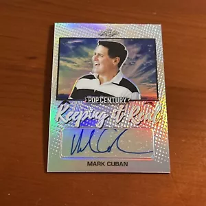 RARE 2020 Leaf Pop PRIZM SP MARK CUBAN AUTO 1/50!▪️Shark Tank! Mavericks $$$ - Picture 1 of 2