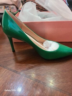 Pointy Toe High Heel Shoes Green Casual Pumps Slip On Stilettos Size 6.5 - Image 1 of 3