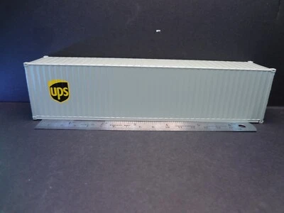 Contenedor seco escala 1:64 40' UPS apertura puertas traseras diorama accesorio Foto 1 de 4