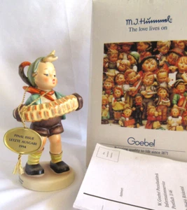 Hummel Goebel ACCORDIAN BOY Edición Final 185 TMK7 TALLA 3.5" Firmado Scrobek En muy buen estado - Imagen 1 de 9