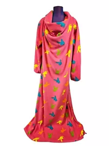 Rare Playboy Snuggie Blanket Hot Pink & Neon Playboy Bunnies One Size Unisex - Picture 1 of 8