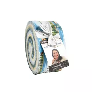 On Lake Time Jelly Roll® 56120JR Moda Precuts 100% cotton fabric quilt strips - Picture 1 of 3