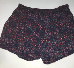 Roxy, Girls  Cover Up Shorts Floral Print Stretch Waist , Size Large - Picture 1 of 11