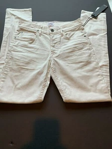 HUDSON SARTOR RELAXED SKINNY DENIM JEANS MENS white size 28 - Picture 1 of 9