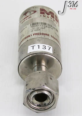 T137 MKS BARATRON PRESSURE TRANSDUCER, 10 TORR 722A11TCE2FA - Image 1 of 4