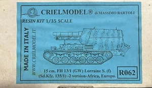1/35 CRIEL MODEL R062 15CM fh 1371 LORRAINE S (f). resin kit - Imagen 1 de 1