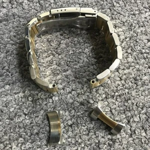 For Tudor Black Bay 22mm Half Gold Solid Curved End 316L Steel Watch Band - Picture 1 of 6