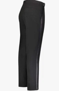 RGM Herren Smoking Hose seitlich Satin Streifen flache Vorderseite, 34x29 schmale Passform - Bild 1 von 1