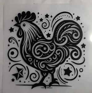 Rooster Decal, Choose Size,  Choose Color, Car, Home, Crafts - Picture 1 of 2