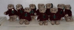 bearington bears collection christmas Bear Ornament Lot Of 10 - Picture 1 of 12
