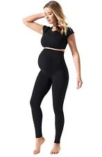 BLANQI Everyday Black Belly Support Leggings Compression Maternity Size S