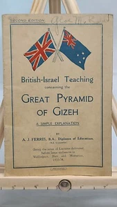 Great Pyramid of Gizeh (Giza) - A. J. Ferris - 1934 Lecture - British - Israel - Picture 1 of 4