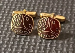 Duchamp London - Enamel Cufflinks Dices - Picture 1 of 3