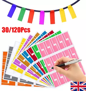 30-120x Câble Étiquette Organisateur Autocollant Réseau Ethernet Cordon Électrique Étiquette Papier - Photo 1/22
