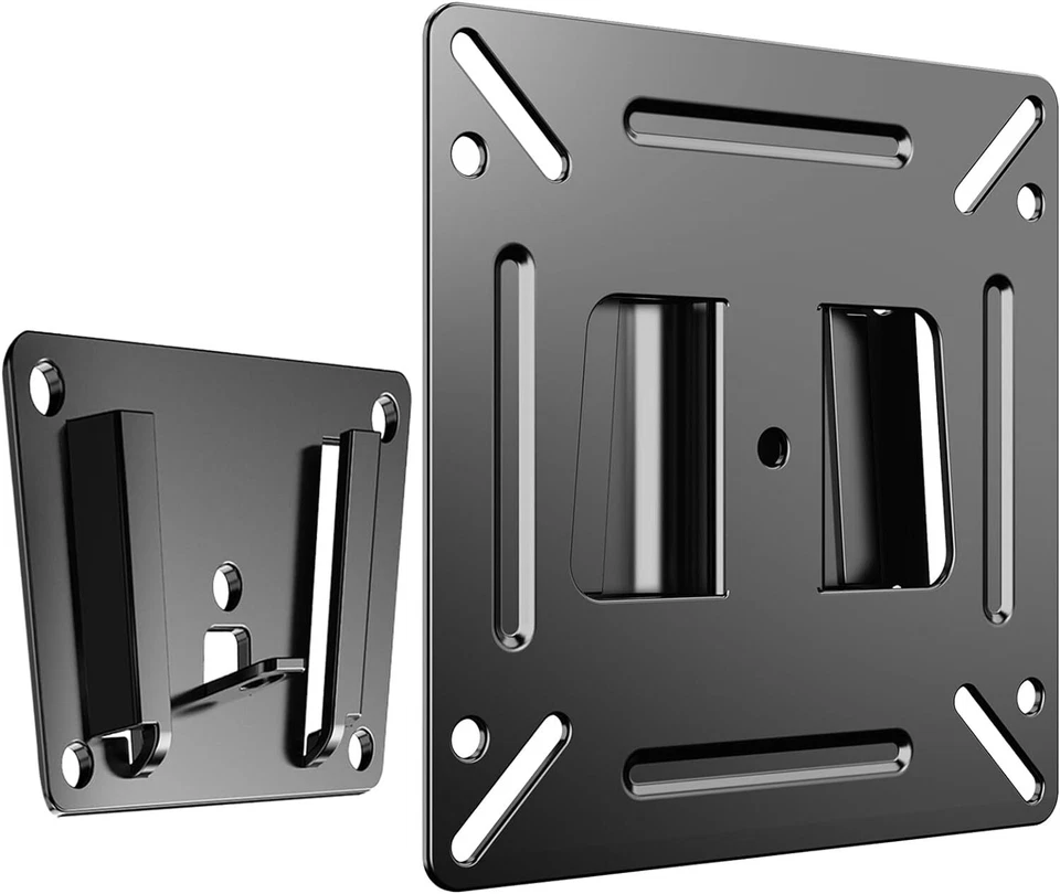 TV Wall Mount Bracket Fixed Position for Most 14 to 24 Inch LED 100x100mm 35 LB