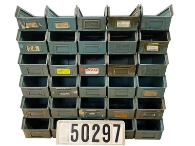 20 Stück Schäfer Lager-Fix 4 Metall Sichtlagerkiste Sichtlagerbox 50297 - Bild 1 von 4