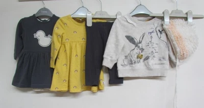 NEXT H&M Vestito Fascia Abbigliamento Piccolo Bambina Età 3-6 Mesi Top Leggings - Immagine 1 di 4