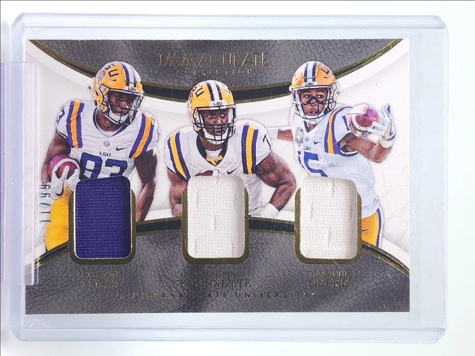 TRAVIN DURAL LEONARD FOURNETTE MALACHI DUPRE 2017 IMMACULATE PATCH /99 Q0333 - Image 1 of 2