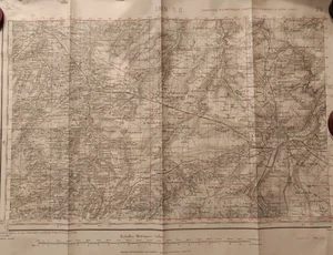 PLAN CARTE DE FRANCE - CAEN S.O. - SERVICE GÉOGRAPHIQUE DE L'ARMÉE - Foto 1 di 2