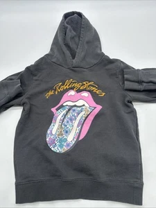 The Rolling Stones Hoodie Cotton On Kids Youth Girl Size 8 Gray ..#30588 - Picture 1 of 7