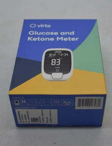 Virta Health Glucose & Ketone Meter Kit White Bluetooth Digital Display YES - Picture 1 of 6